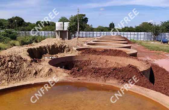 Gold leaching tanks which doing gold leaching